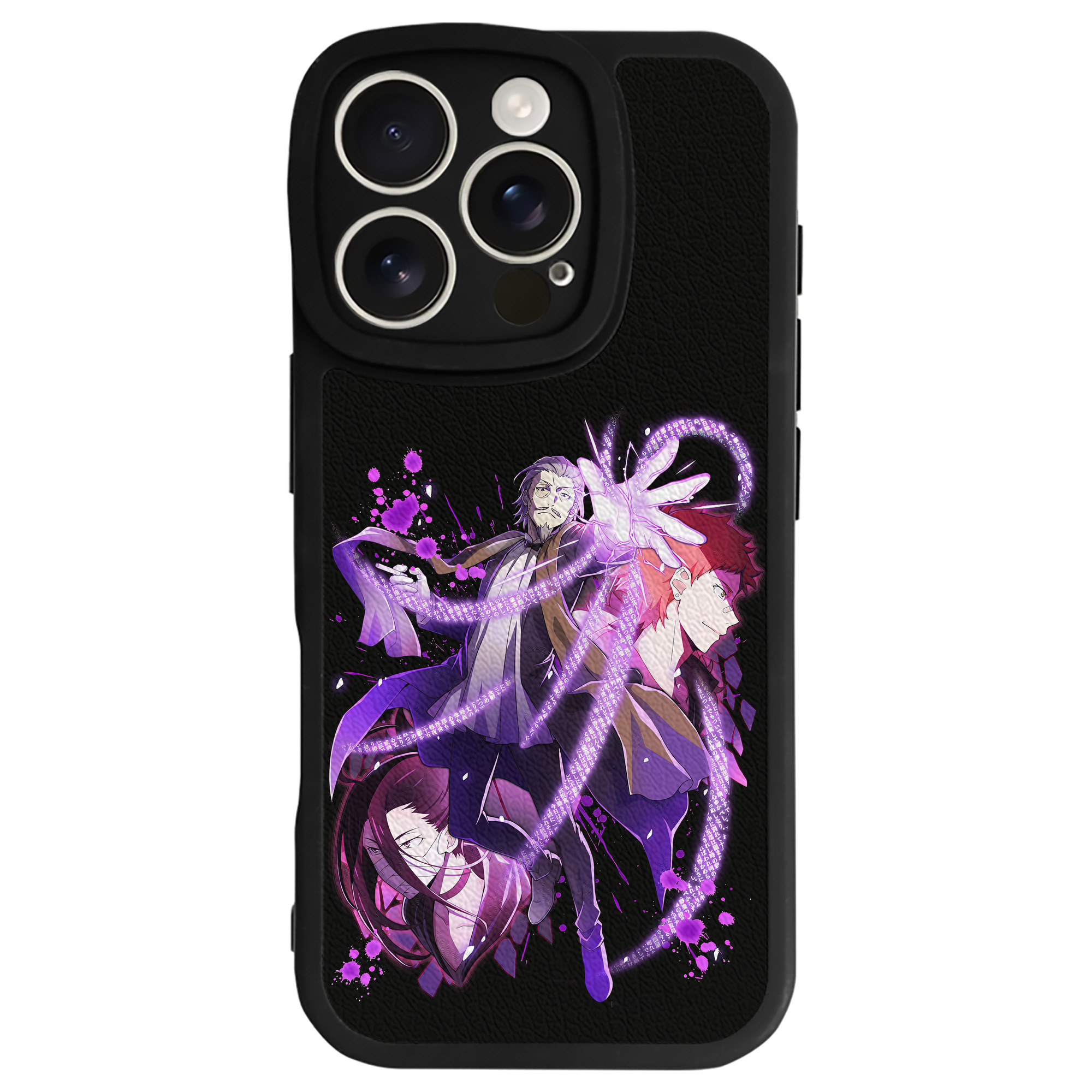 （画像用） 文豪ストレイドッグス Bungo Stray Dogs 【iPhone 16シリーズ対応】シリコンスマホケース（レザー調） 材質：シリコン